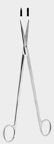 Ножиці МЕТЦЕНБАУМА (METZENBAUM), тупий/гострий, вигнуті, 25,5 см (cm)